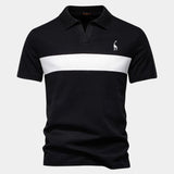 Niels™ | Polo Stribet Savanna