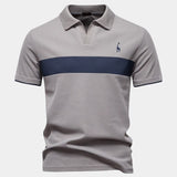 Niels™ | Polo Stribet Savanna
