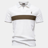 Niels™ | Polo Stribet Savanna
