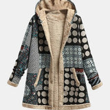 Nova | Fleecejacke Retro Monocromática com Bolinhas