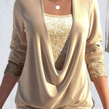 Ariellea – Blusa Confortável com Pregas