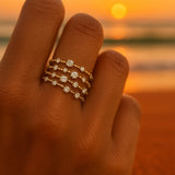 Olivia | Conjunto de anéis em ouro