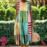 Clarissa™ | Vestido de Verão Multicolorido