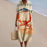 Marilise™ | Vestido de Verão de Caranguejo e Atum Costeiro