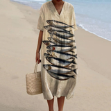 Kailea™ | Vestido de Verão Coastal Silverfish