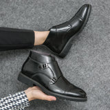 Parker™ | Botas Dobbelt-Monk-strap em Couro Sintético