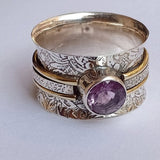 Anel para meditação feito de cristal boémio