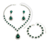 Conjunto com três joias para a noiva