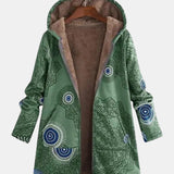 Sage | Jaqueta Sherpa com Padrão Tribal