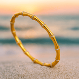 Sara | Pulseira de Prata em Bambu