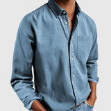 Zovin - Camisa Casual de Toque Suave