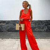 Rita - Macacão de Verão Feminino com Flores | Elegante Jumpsuit Feminino