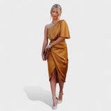 Cátia - Vestido com brilho em satin
