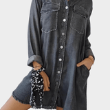 Sidsel | Vestido camisa de denim
