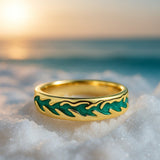 Signe | Anel de Prata Ondas do Mar