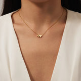 Colar Inicial Tidless com Pendante em Forma de Coração