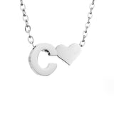 Colar Inicial Tidless com Pendante em Forma de Coração