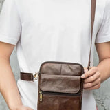 Tobias™ | Bolsa de Crossover em Couro