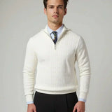 Tobias™ | Sweater com Zíper e Padrão