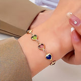 Pulseira única em forma de coração