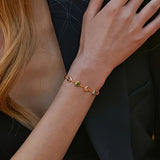 Pulseira única em forma de coração