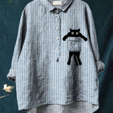 Milo | Camiseta Pocket de Gato Fofo
