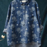 Lina | Camisa Bordada Floral Vibrante