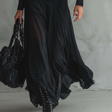 Vestido Maxi de Tule Noite de Elegância