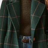 Yrsa™ | Elegante casaco de tweed em padrão xadrez