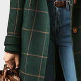 Yrsa™ | Elegante casaco de tweed em padrão xadrez