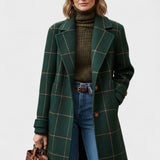 Yrsa™ | Elegante casaco de tweed em padrão xadrez