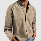 Zovin - Camisa Casual de Toque Suave