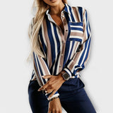 Emily – Blusa Listrada Casual e Relaxada