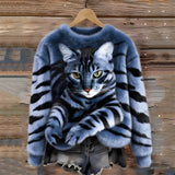 Sanne™ | Sweater com Estampa de Gatos