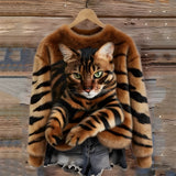 Sanne™ | Sweater com Estampa de Gatos