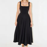 Nelia | Vestido com decote quadrado