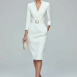Claribel - Vestido Midi Elegante