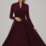 Danuta - Vestido Midi com Decote em V