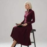 Danuta - Vestido Midi com Decote em V