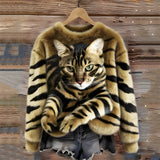 Sanne™ | Sweater com Estampa de Gatos