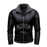 Léo™ | Elegante casaco de pele forrado com fleece