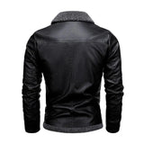 Léo™ | Elegante casaco de pele forrado com fleece