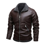 Léo™ | Elegante casaco de pele forrado com fleece