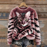 Sanne™ | Sweater com Estampa de Gatos