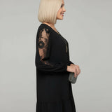 Hanna - Vestido Midi com Renda