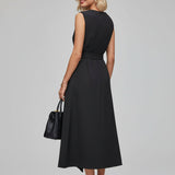 Zofia - Vestido Elegante com Decote Redondo