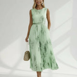 Zuzanna - Elegante Vestido Maxi com Pregas