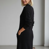 Amelia - Vestido Midi de Lã Pura para o Inverno
