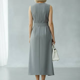 Zofia - Vestido Elegante com Decote Redondo