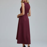 Zofia - Vestido Elegante com Decote Redondo